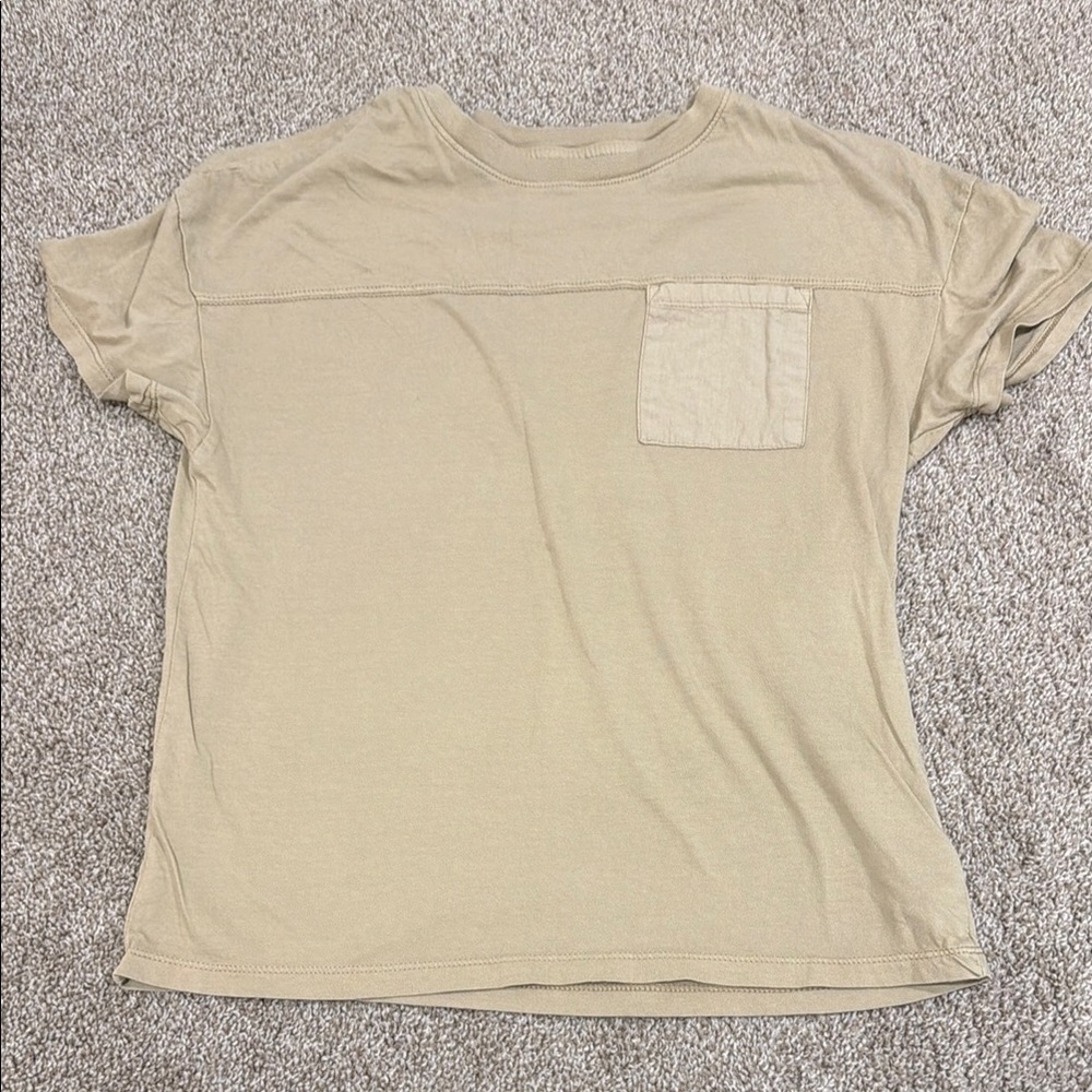 Cat & Jack Tan Short Sleeve Tee